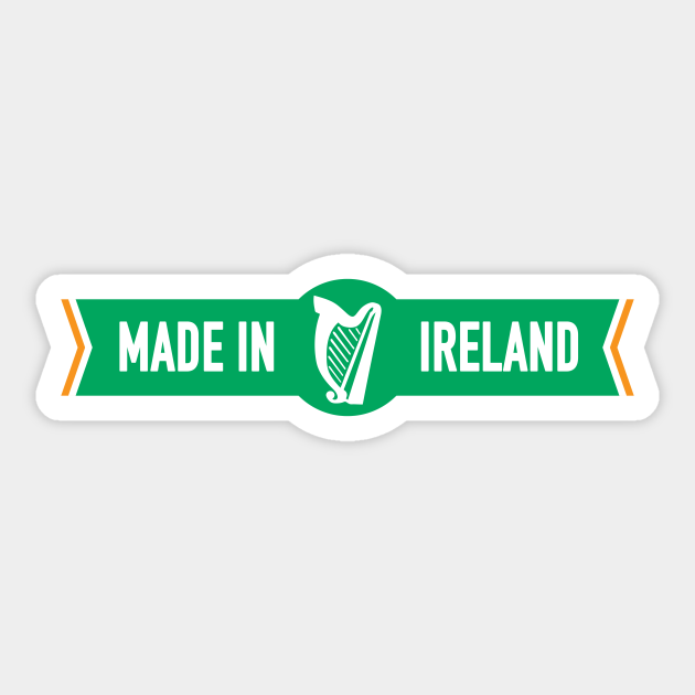 Made in Ireland Irish Sticker TeePublic
